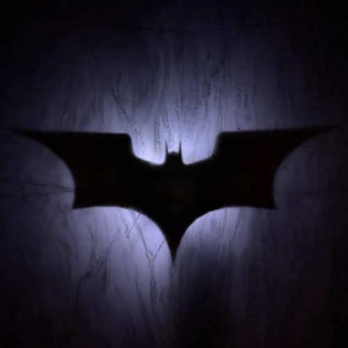 Image of Mini Batman Shadow Lamp | Superhero LED Night Light | AA Battery Operated Decorative Table & Bedside Lamp | Shadow Illusion Light for Bedroom, Gaming Room, Office & DC Superhero Room Decor