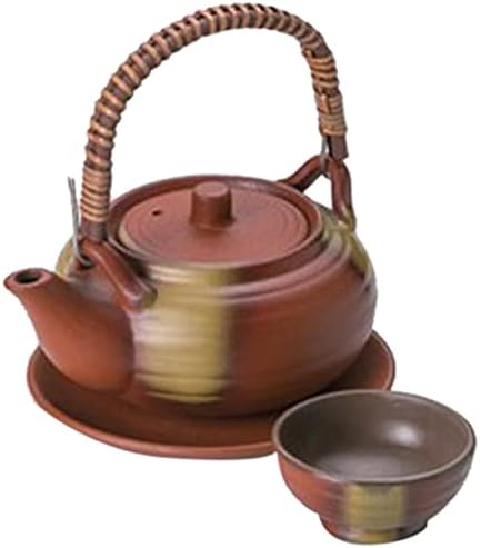 3個セット 土瓶むし 鉄赤吹き丸形土瓶むし [11 x 6cm(340cc)] 海外製 直火 和食器 酒器 料亭 旅館 業務用