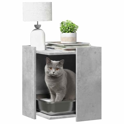 Table d'appoint litière chat pour cacher le bac en petit espace