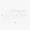 HastingsDesigner Living The Dream - Funny Car/Van/Laptop Vinyl Decal Sticker suitable for Wall, Window, Bumper or any smooth surface (Silver) #2