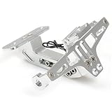 GVGFKPKZAY pour CB 599 919 400 CB600 Hornet CBR600 F2 F3 F4 F4i VTR 250 MSX PCX125 Tenere 700 Support De Plaque D'immatriculation Moto Fender Eliminator(Argent)