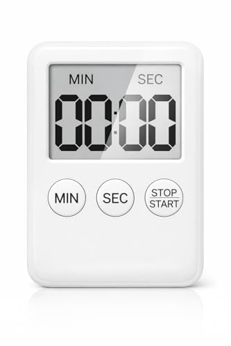 Timer Digital Magnético Cronômetro Cozinha com Alarme Alto, Contagem Regressiva e Progressiva, Display Grande, Portátil para Cozinha, Estudo, Treino, Academia e Produtividade