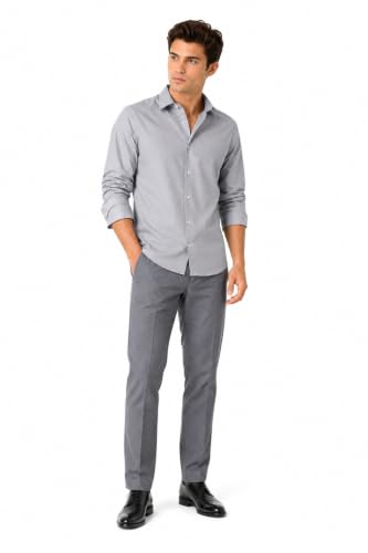 Image of Youth First Men's Cotton Blend Casual Shirt for Men | Regular Fit Solid Full Sleeve | Soft Comfortable Button-Down Collared Shirt for Office, Casual, Party & Formal Wear