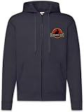 Urban Backwoods Caerbannog's Cave Zip Hoodie Sweat à Capuche pour Homme Bleu Taille L