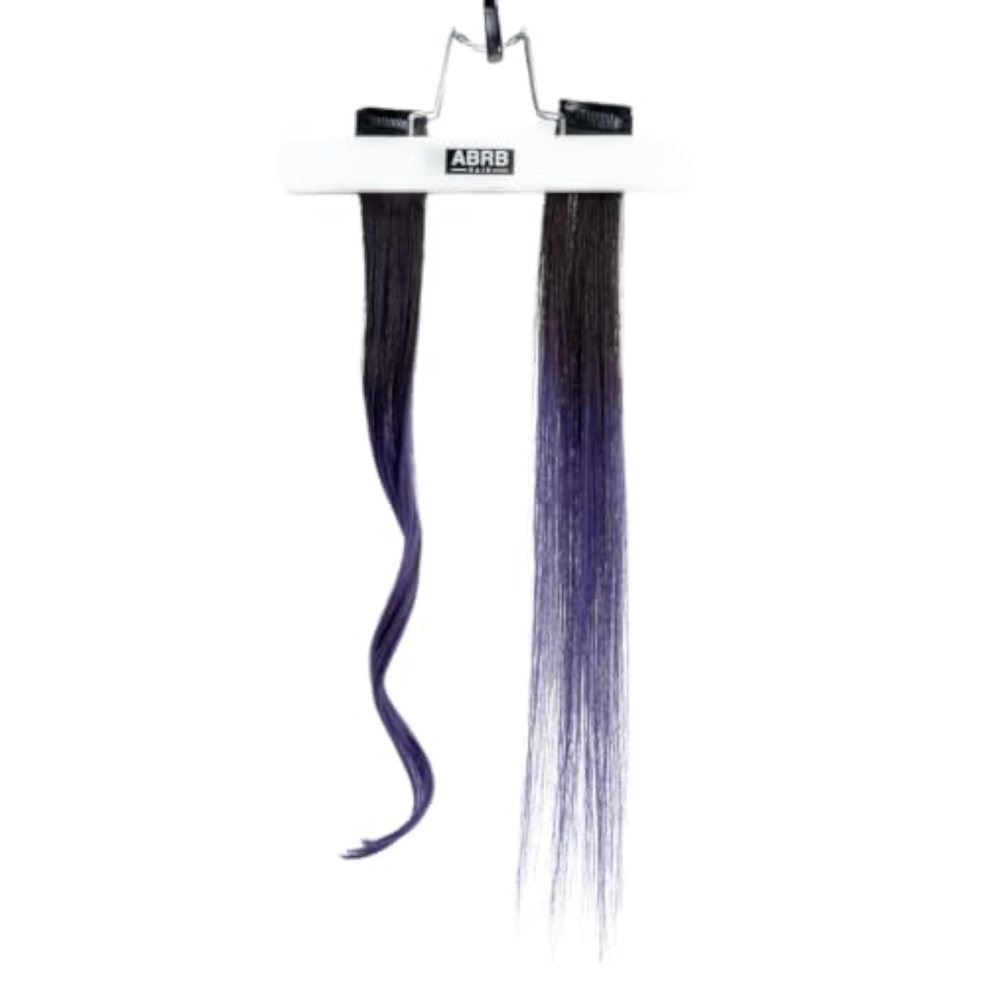 2 Pcs Purple & Black Ombre Streak Hair Extensions