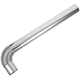 Luxshiny Kaminabzug Edelstahl 304 Schornsteinrohr Ofenrohr Schornsteinzug Metallrohr für Holzherd und Kamin Hitzebeständig Flexibel Allgemein für Hausheizung