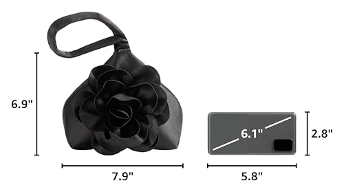 Image of BABEYOND Clutch Purses for Women - Evening Bags Flower Satin Handbag Classy Wristlet Purse for Party Daily Wedding