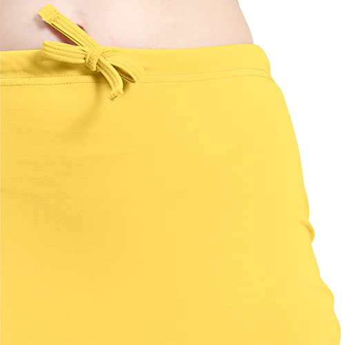 Image of Amazon Brand - Anarva Women Cotton Blended Saree Shapewear Regular Petticoat Skirt For Saree