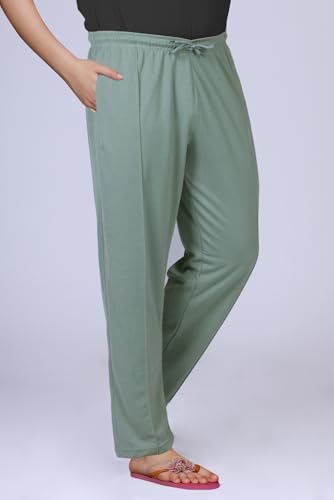 Image of CUPID Woman Plus Size Easy Cotton Track Pants, Comfortable Lower, Trouser, Joggers, Lounge Wear, Night n Daily Wear, Pajama, Travel Pant