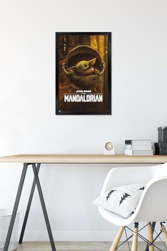 Poster Star Wars The Mandalorian S2 grand format encadré version noire - 6