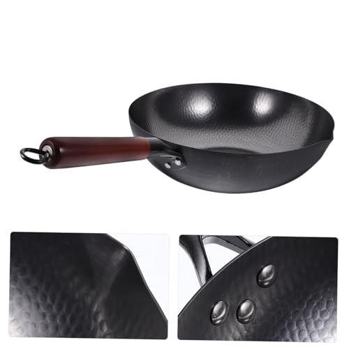 Wok de hierro antiadherente COLLBATH para cocina miniatura 2