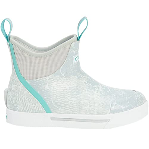 Xtratuf Women's Wheelhouse 6 Inch Ankle Deck Boot, Blue Coho, Size 11