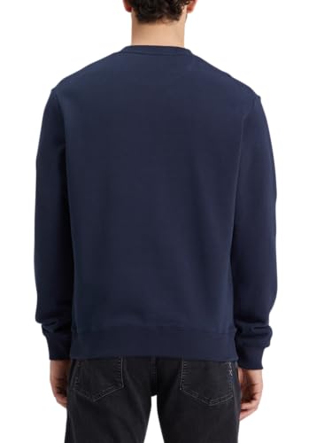 Scotch & Soda Herren Essential Badge Logo Crewneck Sweatshirt, Night, M – Ansicht 5