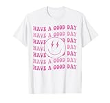 Have A Good Day Pink Smile Face Preppy Aesthetic Trendy T-Shirt