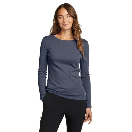 Image of Eddie Bauer Womens Favorite Long Sleeve Tee Crewneck T-Shirt