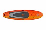 Pelican Sup Flow 106 Board, Fade Red/Yellow