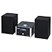 Jensen JBS-210 3-Piece Modern Compact Bluetooth Stereo Shelf System, CD Player, Digital AM/FM Stereo with Speakers, Aux-in, & Remote Control Included (Black/Silver)