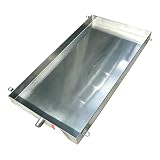 Vaschetta di scarico della condensa in acciaio inossidabile, profondità 2,2/10,2 cm, vassoio di raccolta dell'acqua per HVAC, lavanderia, prevenzione delle infiltrazioni sul pavimento del garage