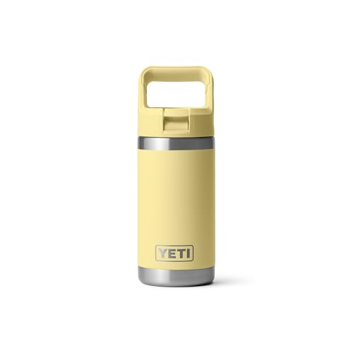 YETI Rambler Jr. 12 oz Kids Bottle, with Straw Cap, Daybreak Yellow