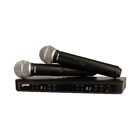 Shure BLX288/PG58 Wireless Mic System for Two Performers - H10 Band Cover