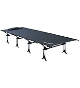 skandika Campingliege Tieva | Bequemes und kompaktes Klappbett, bis 200 kg, stabile Konstruktion,...