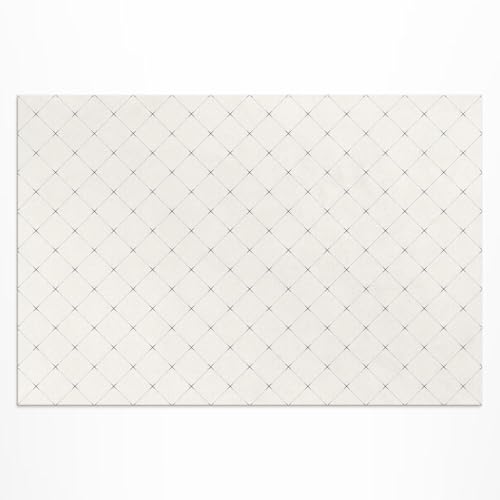 Tapis d'extérieur 60x90 cm imperméable à motifs carrés subtils