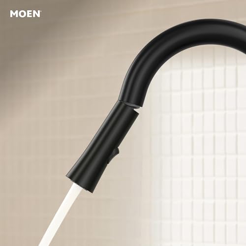 Moen SwivelControl Matte Black Pulldown Kitchen Faucet Retrofit Replacement Wand, 266918BL by Moen - Used condition - Image 2
