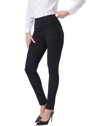 zsangbee Dress Pants for Women Comfort Stretch Skinny Leg High Waist Pull on Pants with Pockets for Work