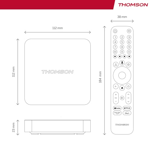 Thomson Streaming Stick 240UK, 4K UHD, Google TV, Google Cast, Google Voice Control, Wifi, Bluetooth, Dolby Atmos, HDR10 - Image 3