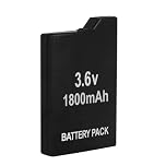 Rechargeable Battery 1800mAh Lithium Ion Battery Pack Replacement for PSP 1000 PSP-110 (1001, 1002, 1003, 1004, 1005, 1006, 1007, 1008, 1010), PSP Fat Console （1Pcs）