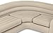 Intex 68575EP Inflatable Corner Living Room Air Mattress Sectional Sofa, Beige