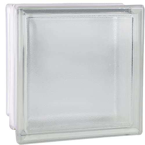 2 pièce Fuchs Design briques de verre riva incolore 19x19x15 cm - EI60 (Résistance au EIeu)