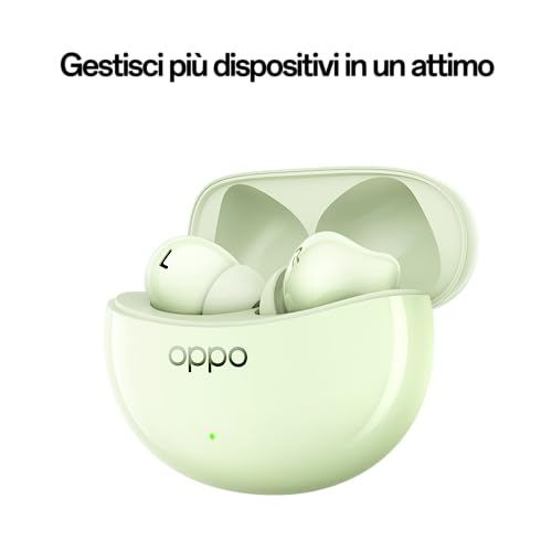 Image of Oppo Enco Air3 Pro Wireless Earbuds, Bluetooth 5.3, Noise Cancelling, Wireless Charging, Low Latency, Large Capacity Battery, IP55 - Green