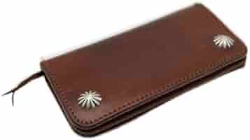 専用　ラリースミス シルバー コンチョ レザー ミドル トラッカー ウォレット 専用 ラリースミス シルバー コンチョ レザー ミドル トラッカー