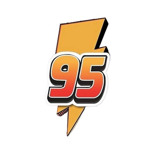 Autocollants foudre numéro 95 orange rouge pour sublimer votre voiture lors des rassemblements