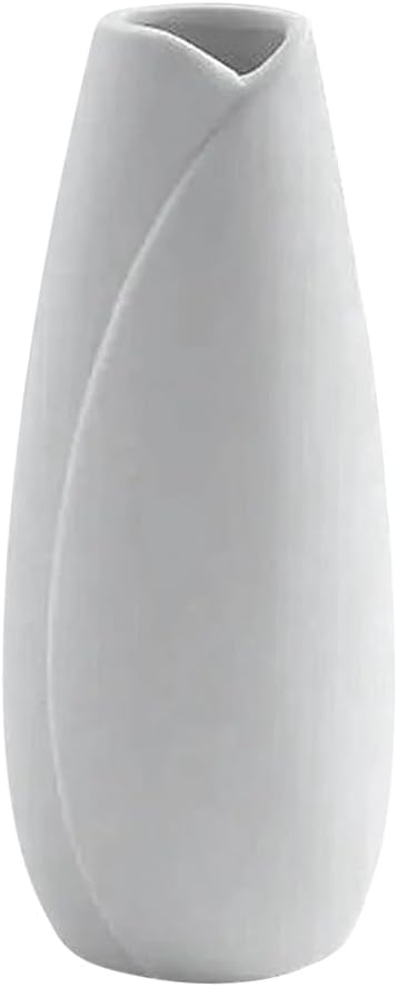 Pure White Ceramic Vase - Matte Finish Flower Vase for Wedding Centerpiece, Tabletop, Dining Table, Party & Stage Decoration, Home Decor