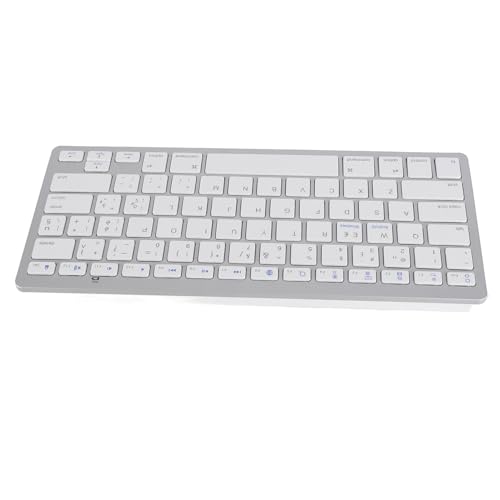 Teclado inalámbrico italiano QWERTZ delgado con conexión de 10m y diseño a prueba de salpicaduras