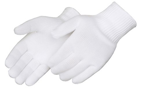 Liberty Glove & Safety 4547NY/S 10-Gauge Nylon String Knit Mediumweight Glove, Small, Natural White (Pack of 12)