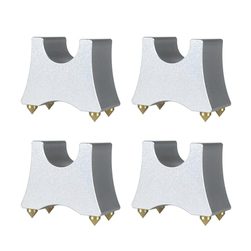 Pack of 4pcs HiFi Cable Stand Spikes Metal Cable Tray Bracket for HiFi Amplifier Players