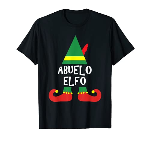 Mens Ropa de Navidad para Familia - Abuelo Elfo T-Shirt