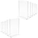 Acrylic Sign Holders, MeetU 5x7 Vertical Ad Frame Double Sided Plastic Picture Frames Desktop Photo Frames Upright Thick T Shape Advertisement Display Menu Holder (Pack of 10)