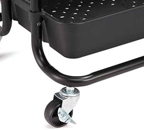 Amazon Basics 3-Tier Multi-Purpose Trolley with Handle - Black