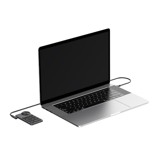 Image of XPPen Mini Keydial ACK05 Wireless Shortcut Keyboard Bluetooth Programmable Express Remote Control with Dial & Customized Express Keys for Drawing Tablet PC MacBook Windows Images Video Editing