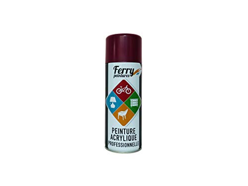 Bombe de peinture Violet bordeaux - 400ml - Qualité Professionnelle - Ferry Cover