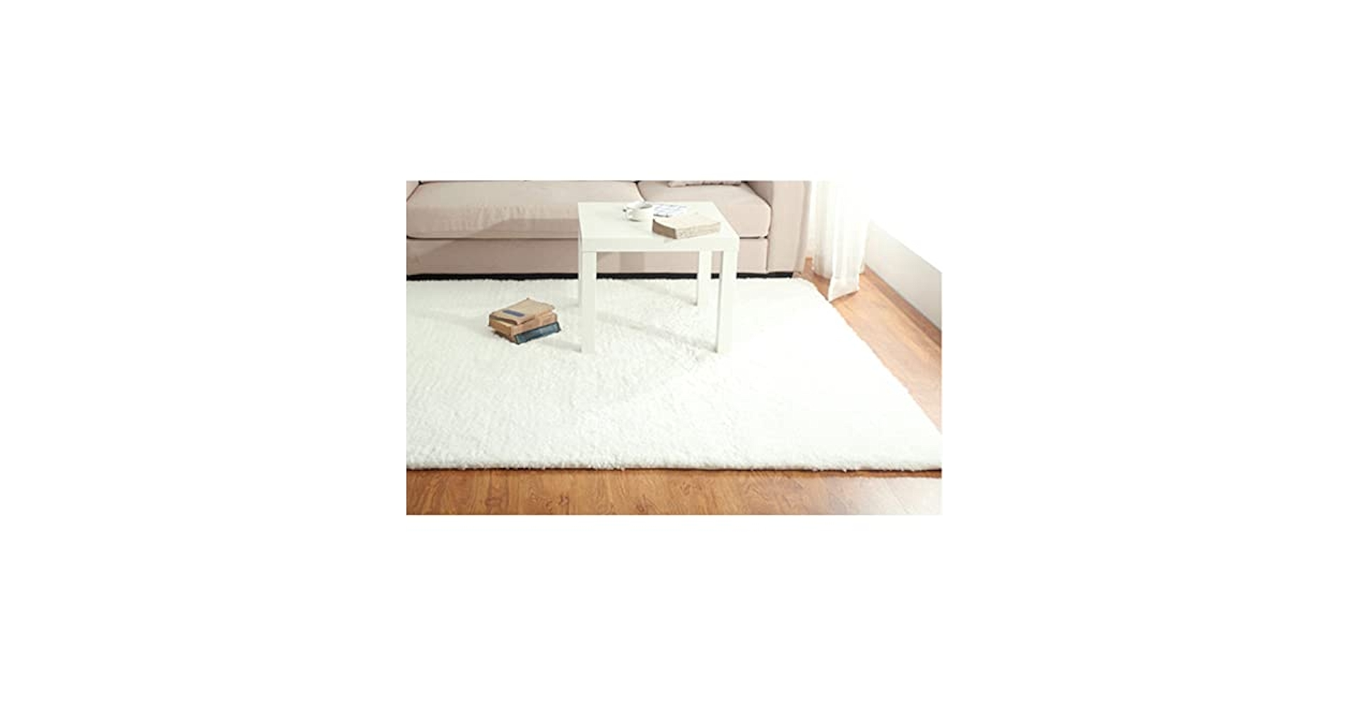 ラグ マット カーペット 絨毯 160cm×230cm ふわふわ 白 ホワイト 14サイズ ラグ ラグマット 絨毯 ふわふわ 長方形 四角 風 滑り
