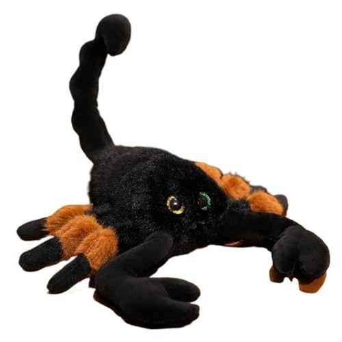 KUKUShining Peluche De Escorpión, Muñeco De Halloween Escorpión Realista Y Suave Juguete De Peluche De Vida Silvestre para Dormir(Brown,20cm/7.8in)