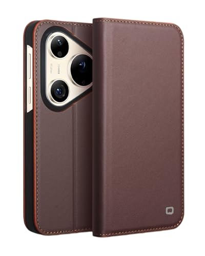 Coque Huawei Pura 90 Pro Max en cuir véritable marron fait main