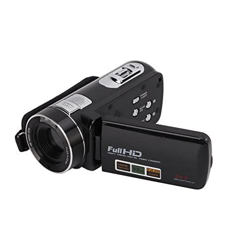 Filmadora de vídeo HD, câmera de vídeo 1080P 24 MP 3.0in tela LCD para acampamento