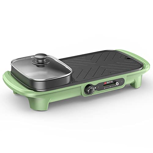 Olla eléctrica YYDS 3L para Shabu Shabu verde miniatura 1