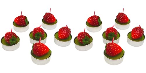 12 velas de té de fresa fresa